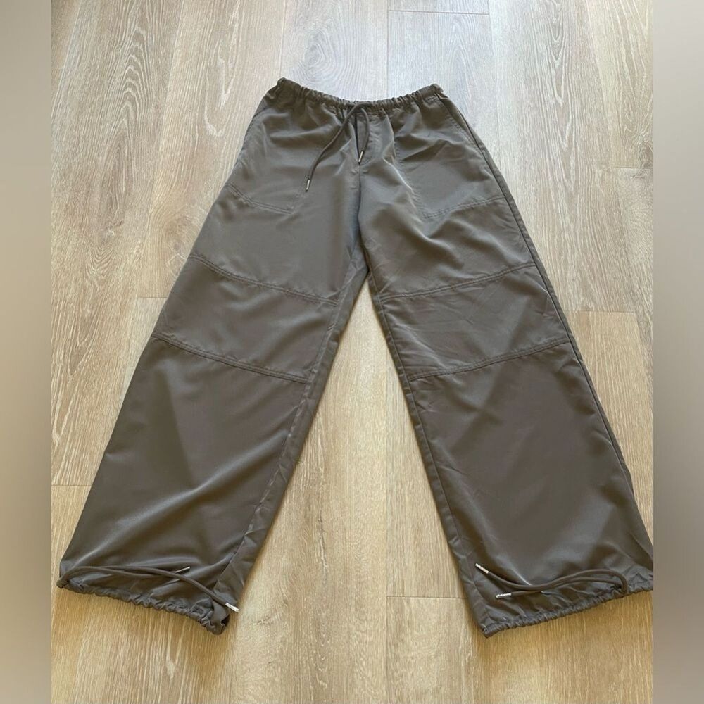 Tiger Mist Taupe Drawstring Waist Pants Size Small